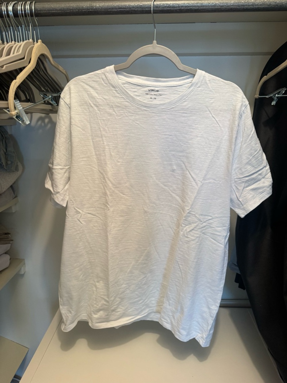 Vince White Short-Sleeve Crew T-Shirt